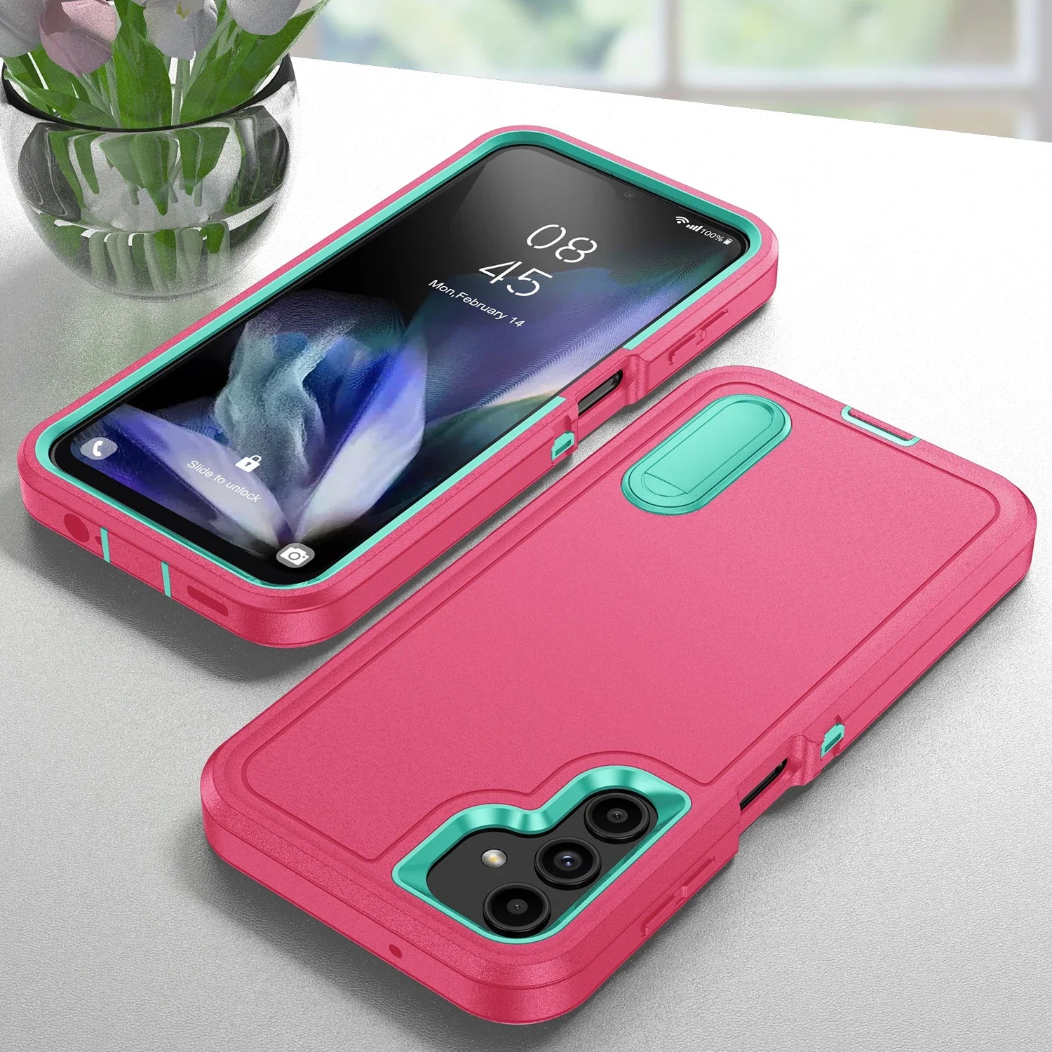 Otter Anti-Shock Box Rugged Cover for Samsung Galaxy S25 S24 S23 Ultra S22 Plus FE A56 A36 A26 A16 A06 Stand Armor Phone Case