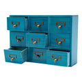 9 Drawers Apothecary Cabinet, Wooden Desk Drawer Organizer,Apothecary Chests and Cabinets, Herb Storage Box