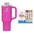 40oz All-Day StrawSip, Bright Pink &amp;   Flavor Cartridge Variety Pack, Drink Mix, 6-pack
