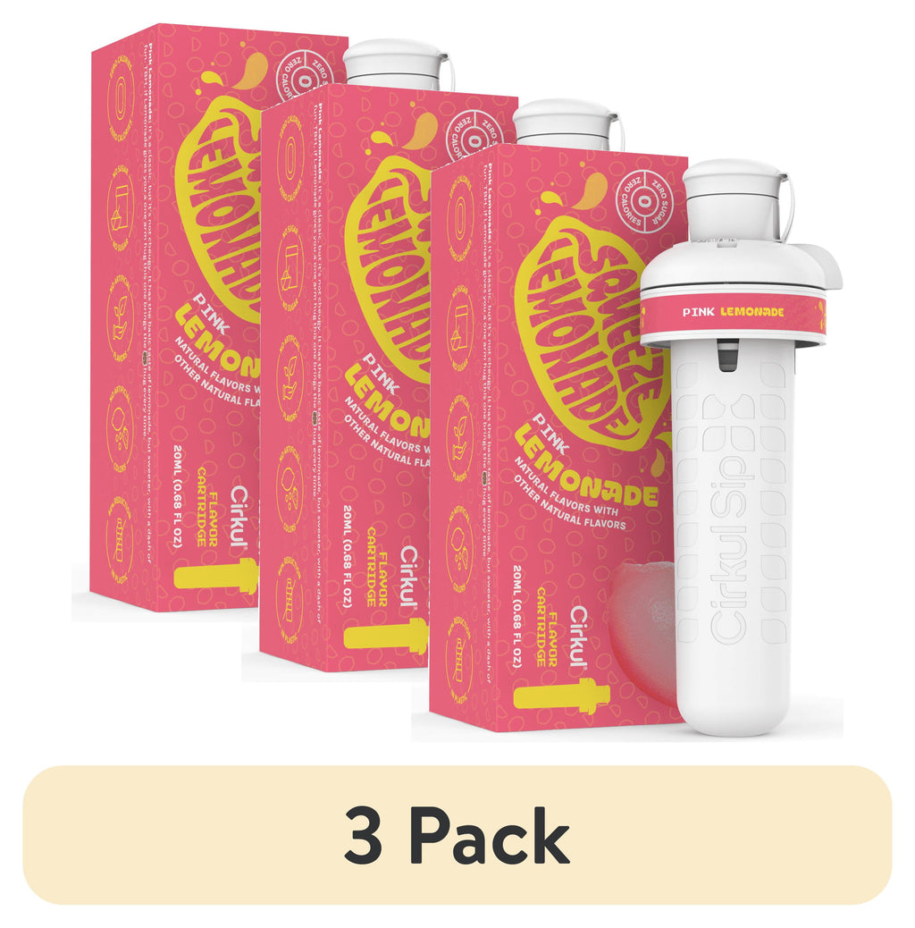(3 pack)   Pink Lemonade Flavor Cartridge, Drink Mix, 1-Pack