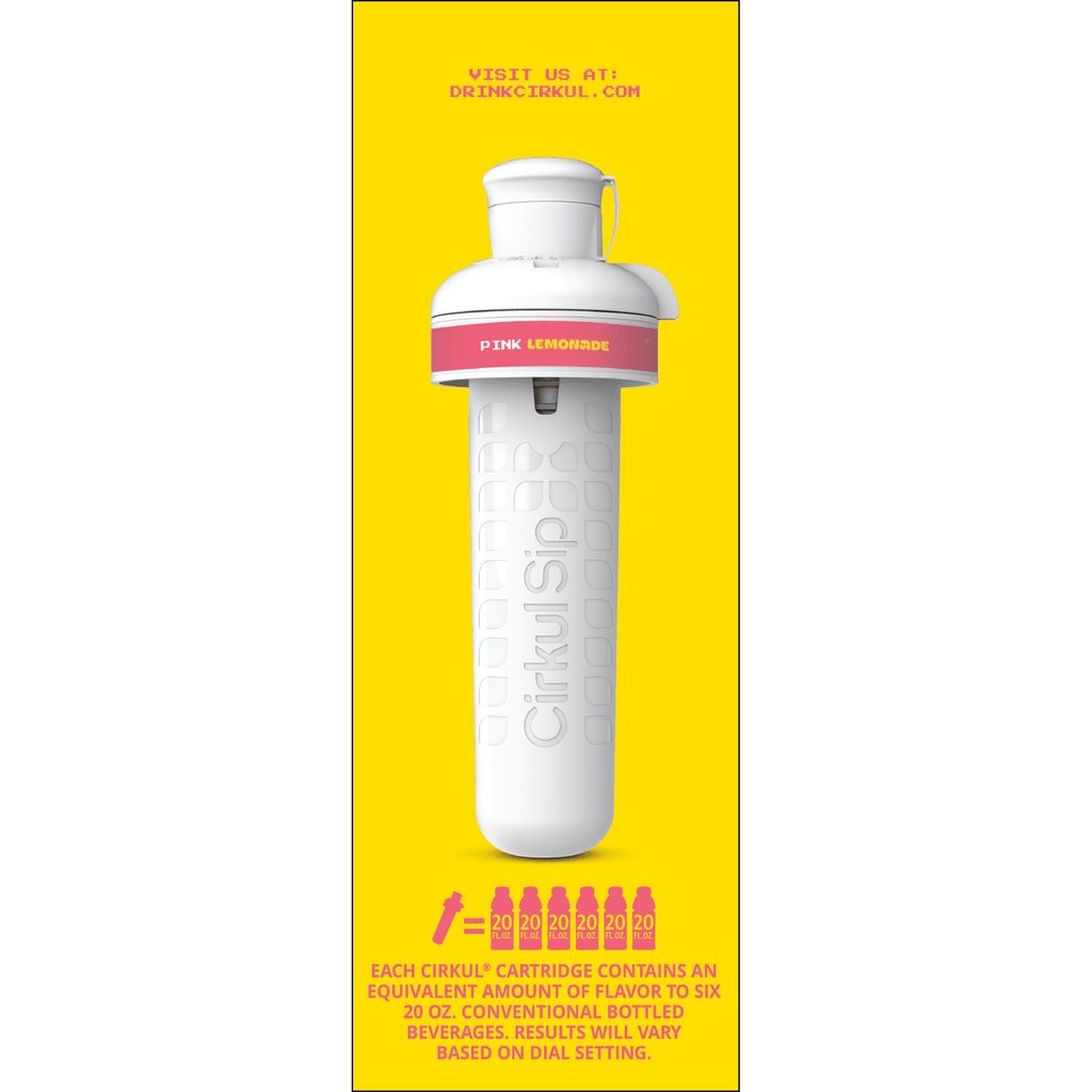 (3 pack)   Pink Lemonade Flavor Cartridge, Drink Mix, 1-Pack