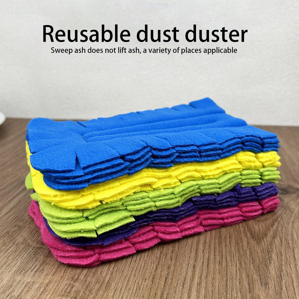 Reusable Duster, Paired with Microfiber Cloths and Small Microfiber Cloths, for Gentle Dust Removal on Picture Frames, Collectibles, and Fabric-Covered Furniture Pieces