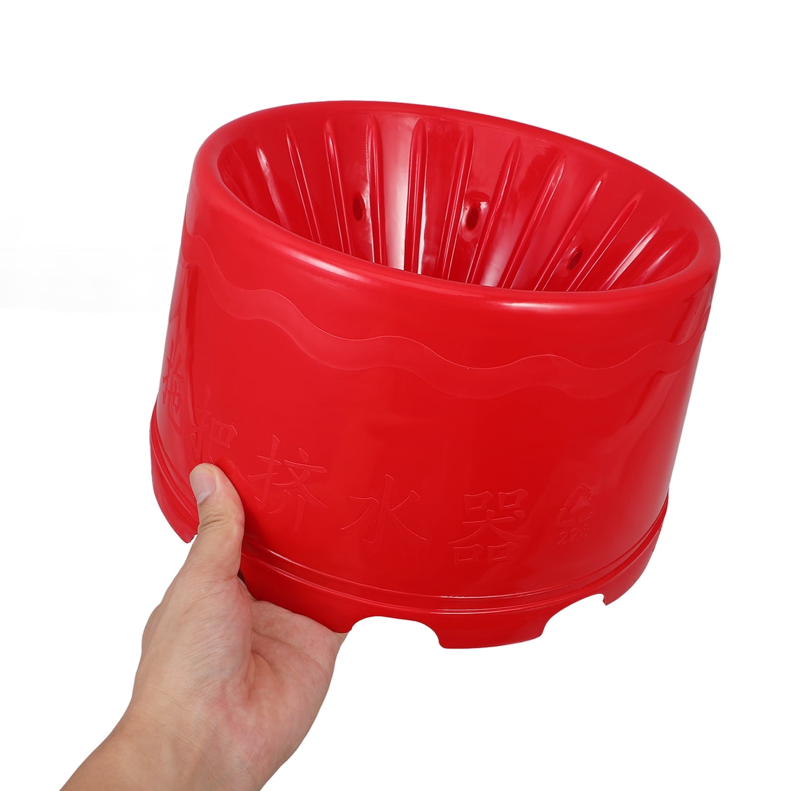 Small Squeegee Bucket with Mop for Doll House Cleaning, Old-Fashioned Water Pressing Truck, Compact and Rosy Design