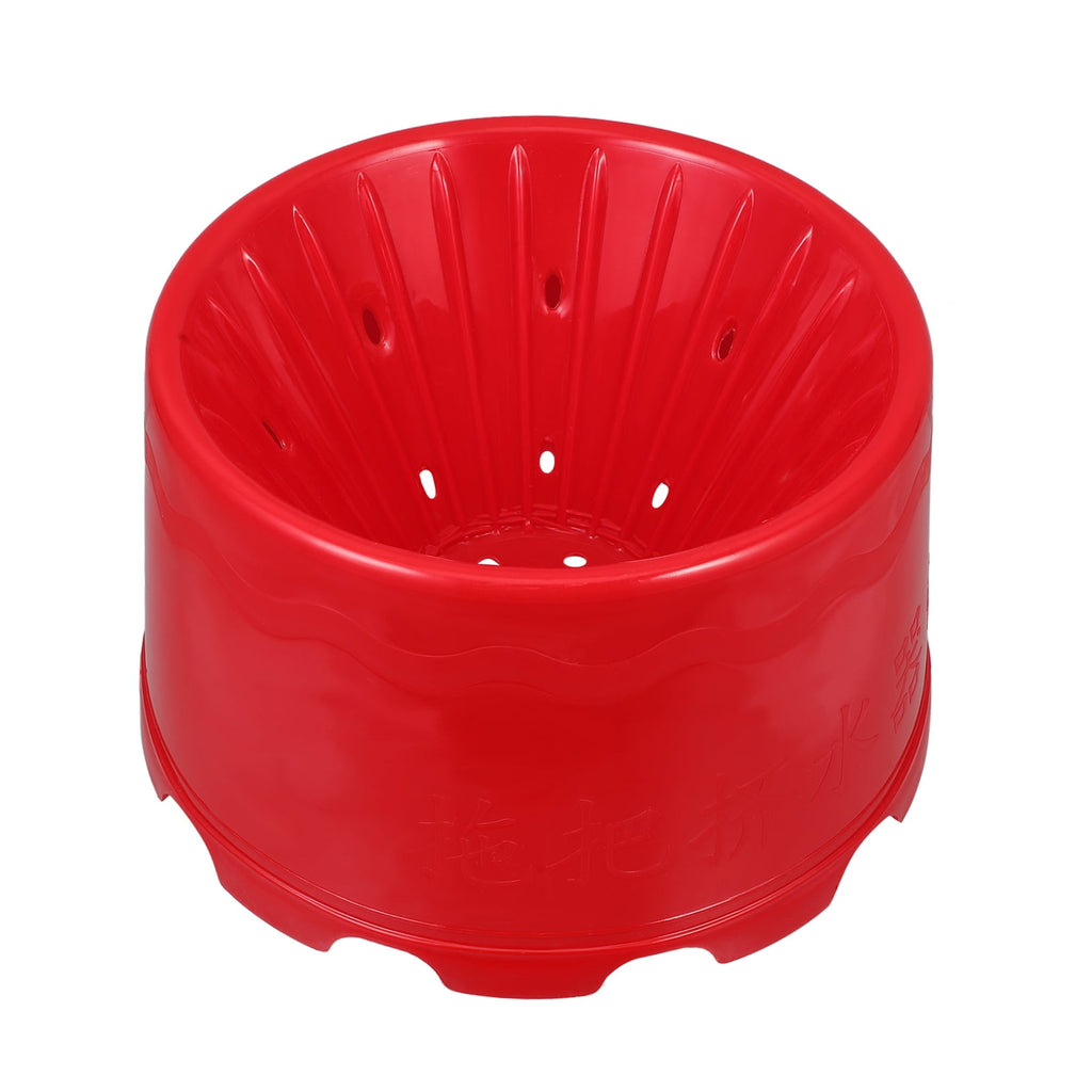 Small Squeegee Bucket with Mop for Doll House Cleaning, Old-Fashioned Water Pressing Truck, Compact and Rosy Design