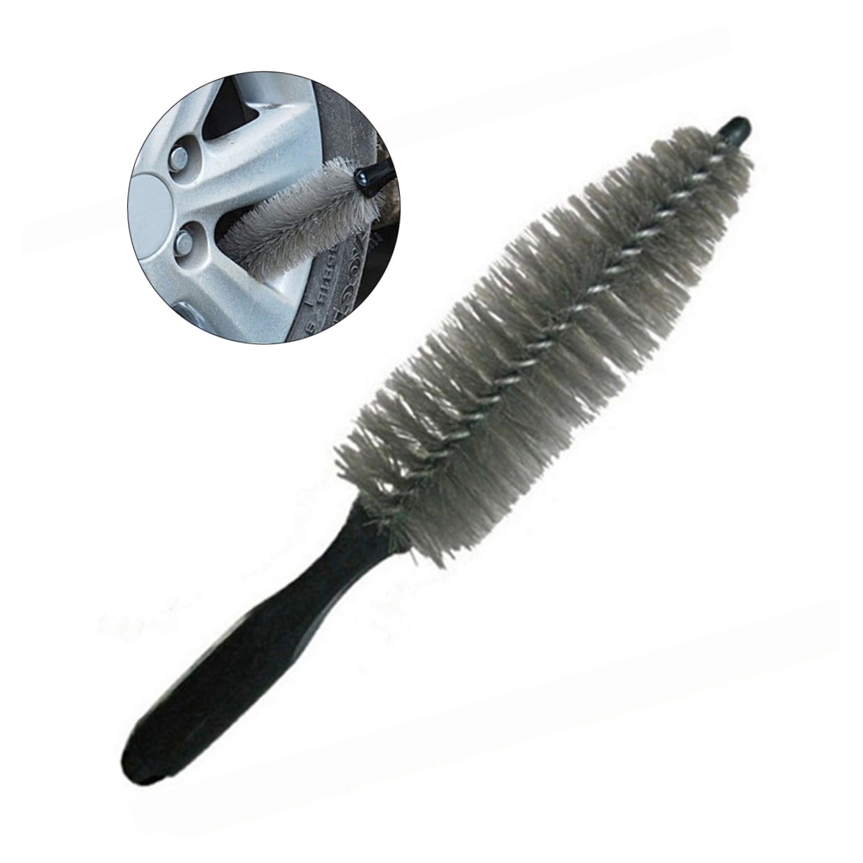 Wheel Hub and Tire Cleaning Brush Tool for Car Auto Motorcycle Bike