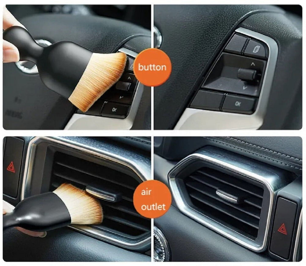 Soft Bristle Car Cleaning Tool for Dashboard –Auto Interior Detailing Dust Brush