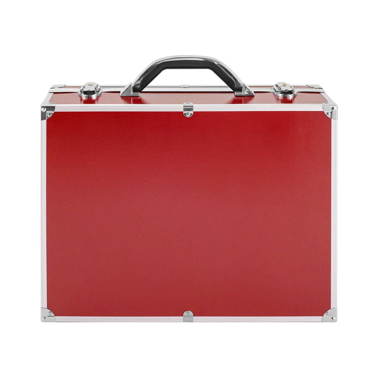 Aluminum Alloy Coin Storage &amp; Display Box Holds 100 Coins Holders Slabs Red Case