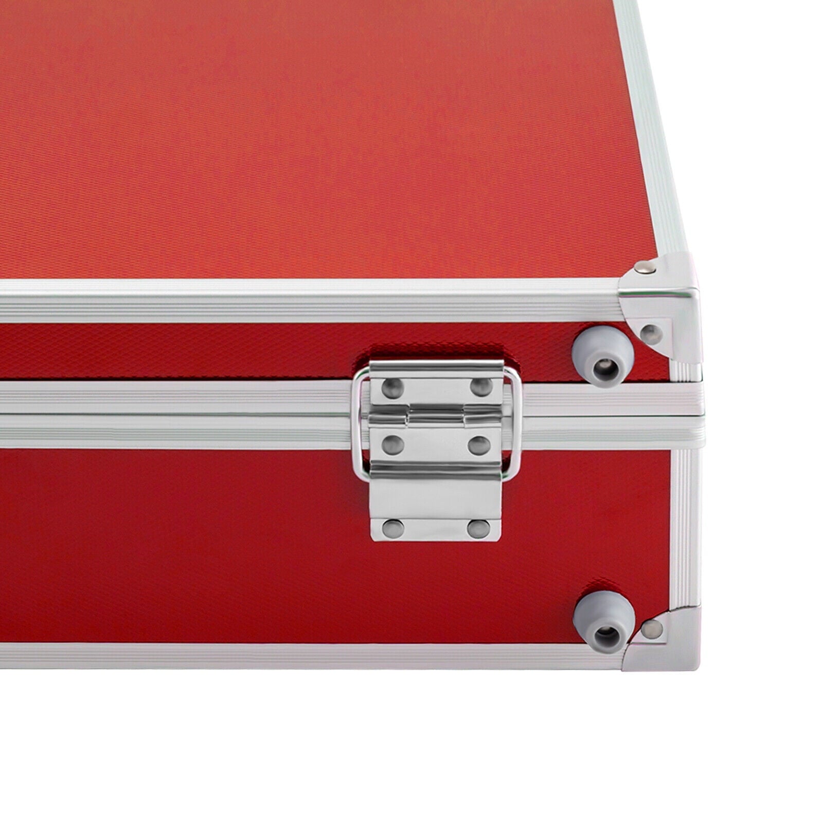 Aluminum Alloy Coin Storage &amp; Display Box Holds 100 Coins Holders Slabs Red Case