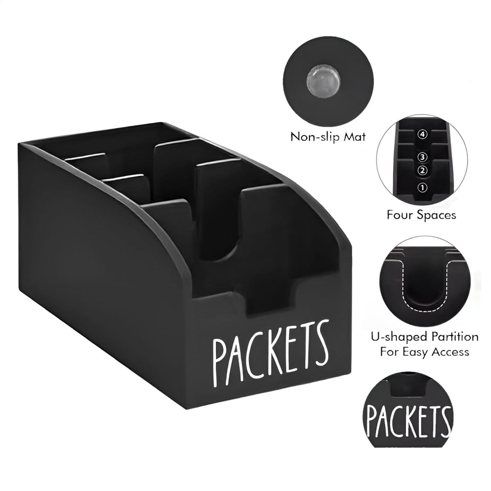 Packet Organizer Pantry - Kitchen Storage Holder, Snack Box Countertop Fast Food