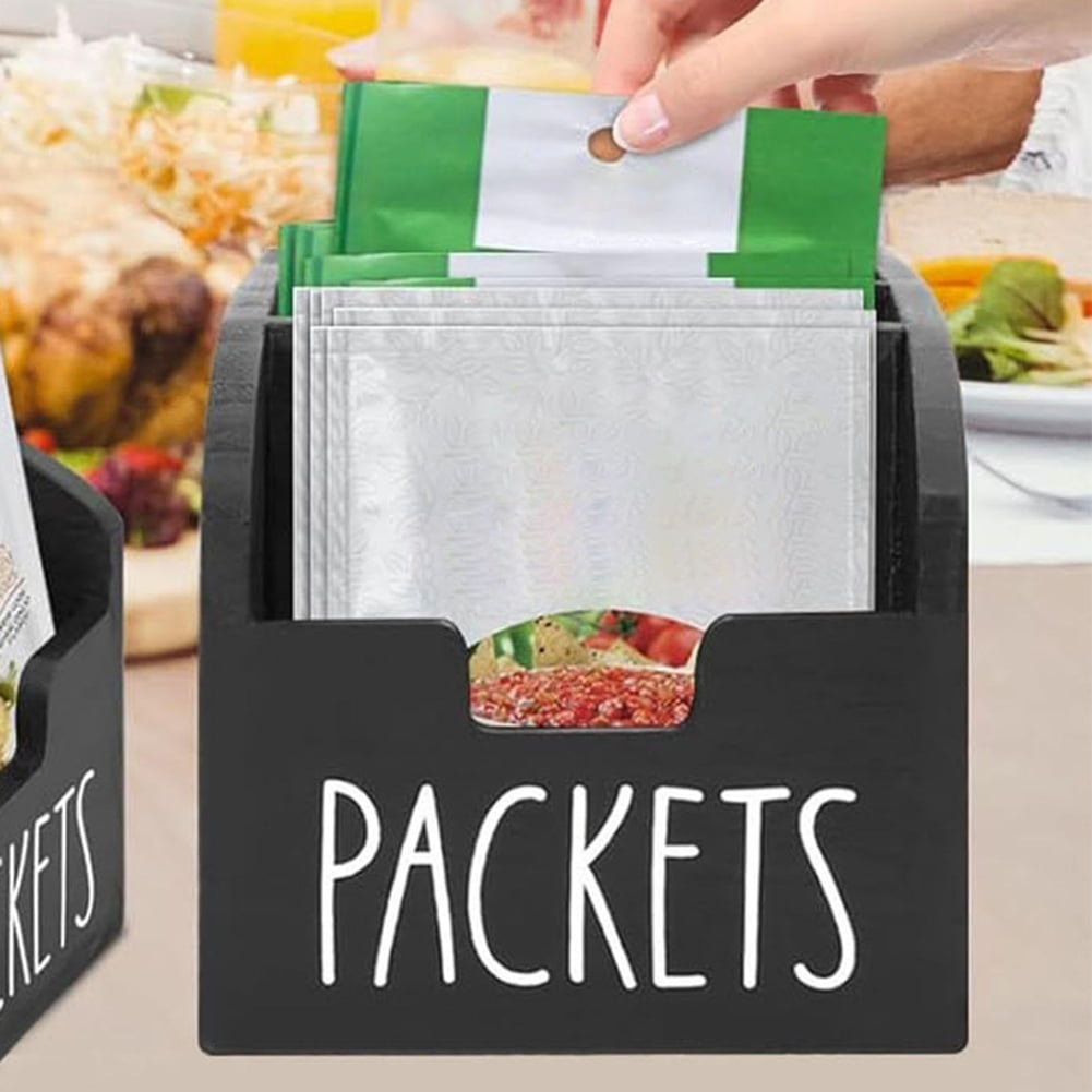 Packet Organizer Pantry - Kitchen Storage Holder, Snack Box Countertop Fast Food