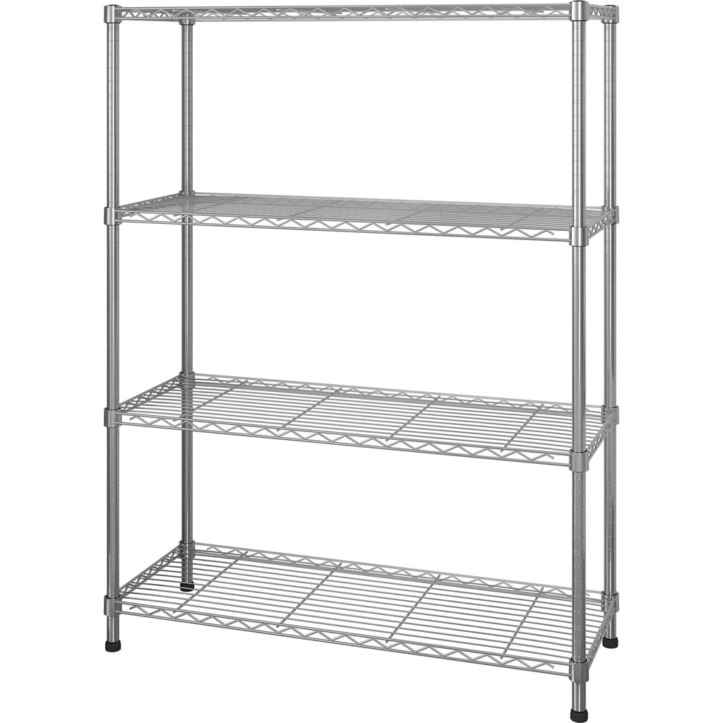 6-Tier Heavy-Duty Adjustable Storage Shelf with Wheels &amp; Leveling Feet, 200lbs/Layer Capacity, Black Iron Frame, 35.4"x15.7"x72.8" for Home/Commercial Use