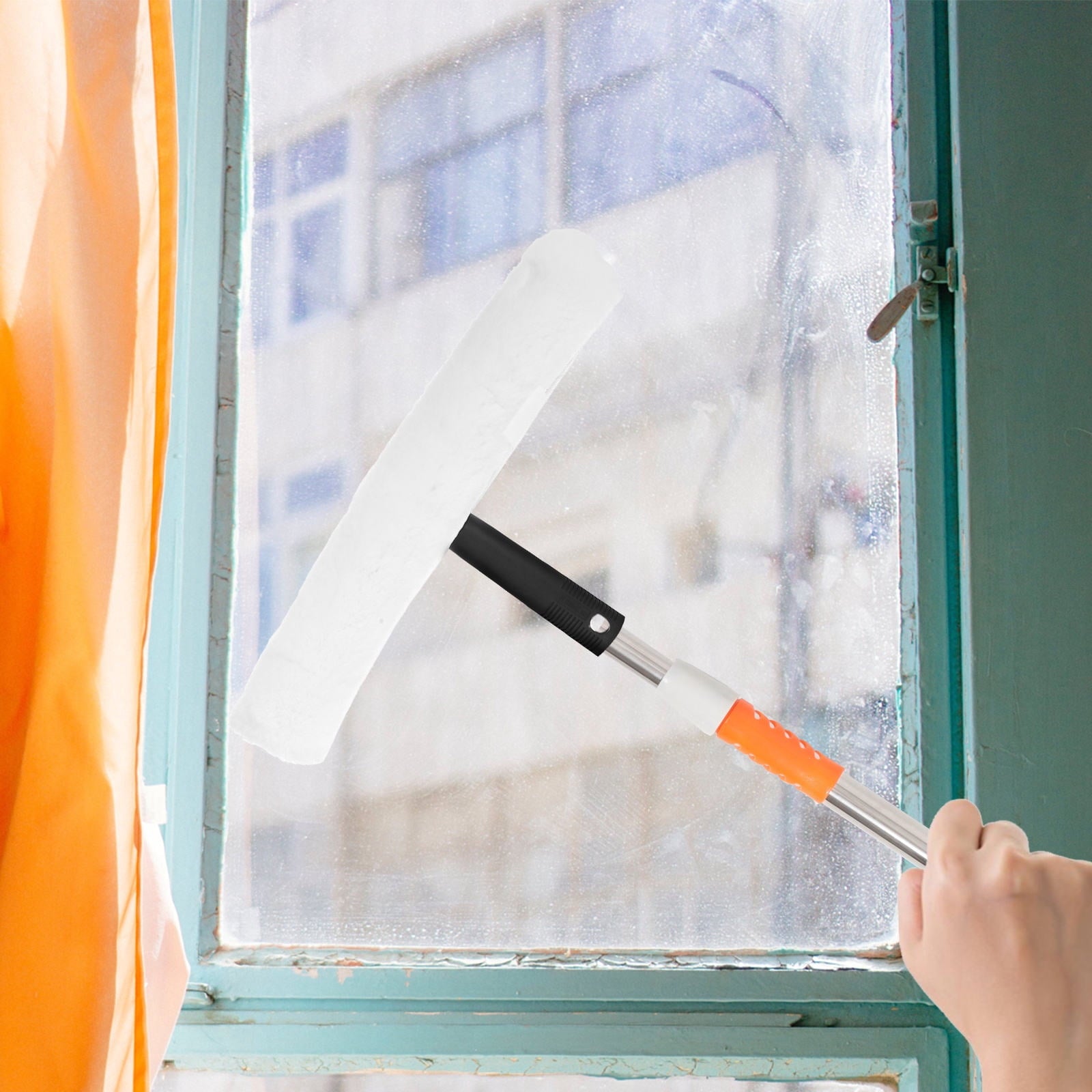 unbranded Handheld Window Squeegee 2 Multi Rubber Glass Cleaning Tools for Mirrors Windows and Bathroom Use