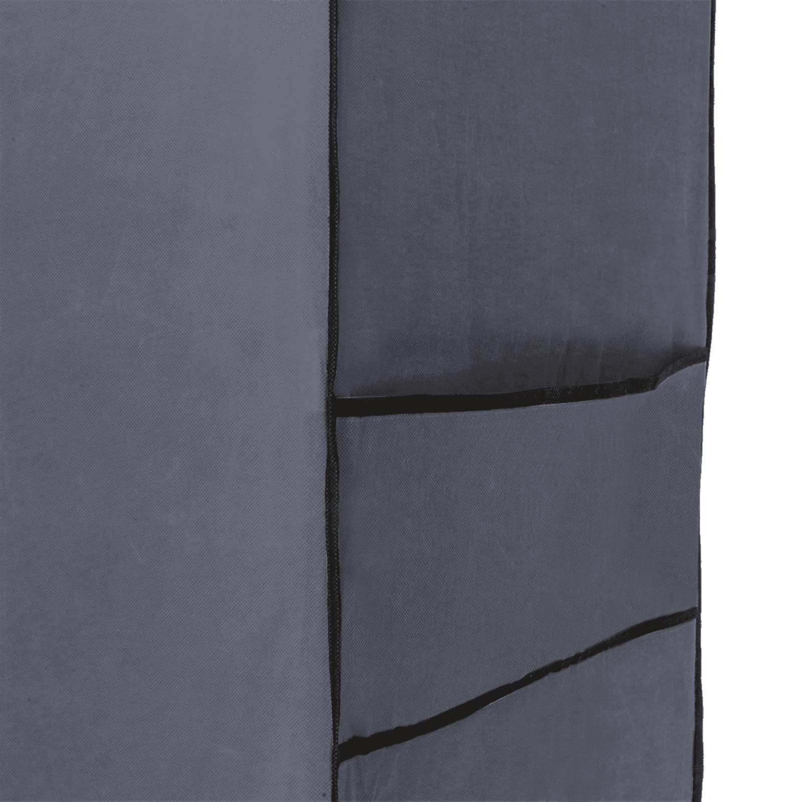 71" Portable Closet Wardrobe with Shelves - Gray Freestanding Storage Organizer, No-Tool Assembly, Dustproof Cover for Bedroom/Closet