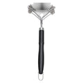 Stainless Steel Grill Brush and Scraper, Bristle-Free BBQ Cleaner, 17 Inch Heavy Duty Grill Cleaning Tool