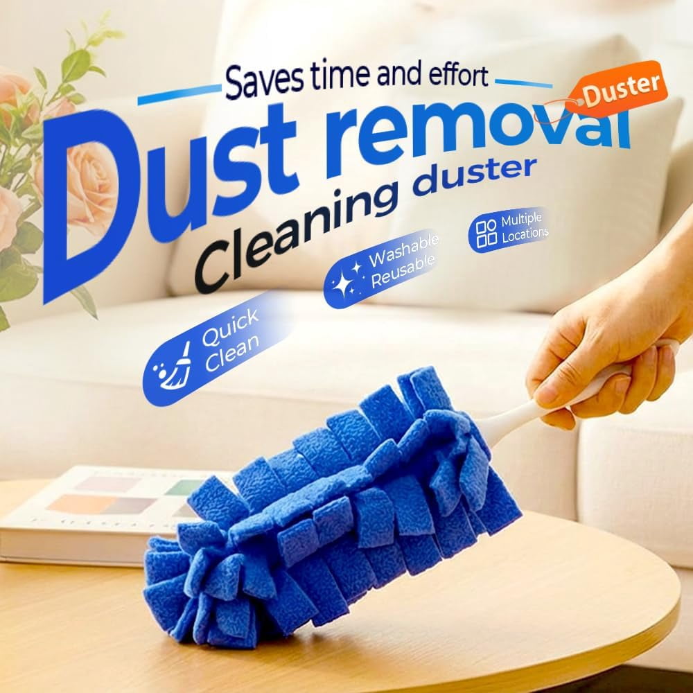 Reusable Duster Refills, 2026 New 360° Heavy Duty Fleece Duster Refills Reusable Duster Pads Washable Cleaning Pads Tools for Cleaning Ceiling Fan Window Kitchen (10)