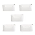 5 * Cabinet Door Organizer-White