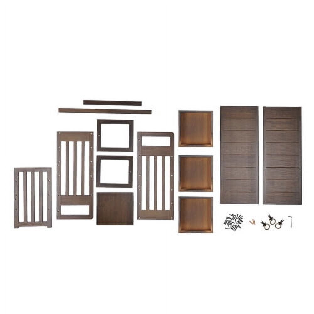 Bamboo Bookshelf Desktop Organizer Desk Rack Storage Shelves W/3 Drawers Office