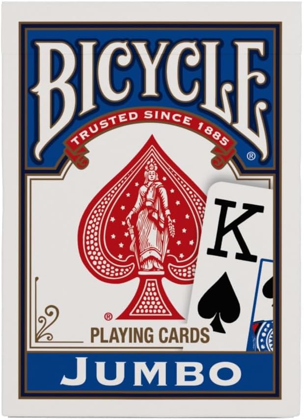 Springbok Bicycle Poker Size Jumbo Index Playing Cards (Colors May Vary)