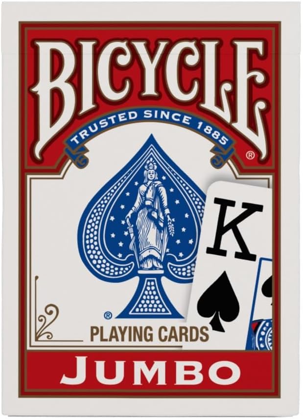 Springbok Bicycle Poker Size Jumbo Index Playing Cards (Colors May Vary)