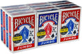 Bicycle Poker Standard Size Jumbo Face Index Playing Cards, Blue/Red, 12 Piece