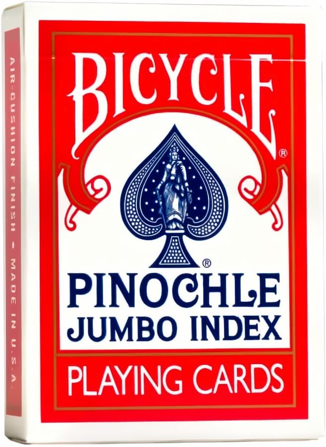 Bicycle Pinochle Playing Cards Jumbo Index 2 Decks