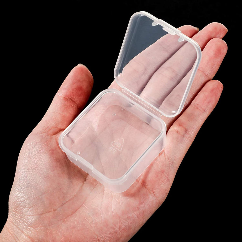 30 Pieces Mini Plastic Clear Storage Box for Collecting Small Items, Beads, Jewelry, Business Cards