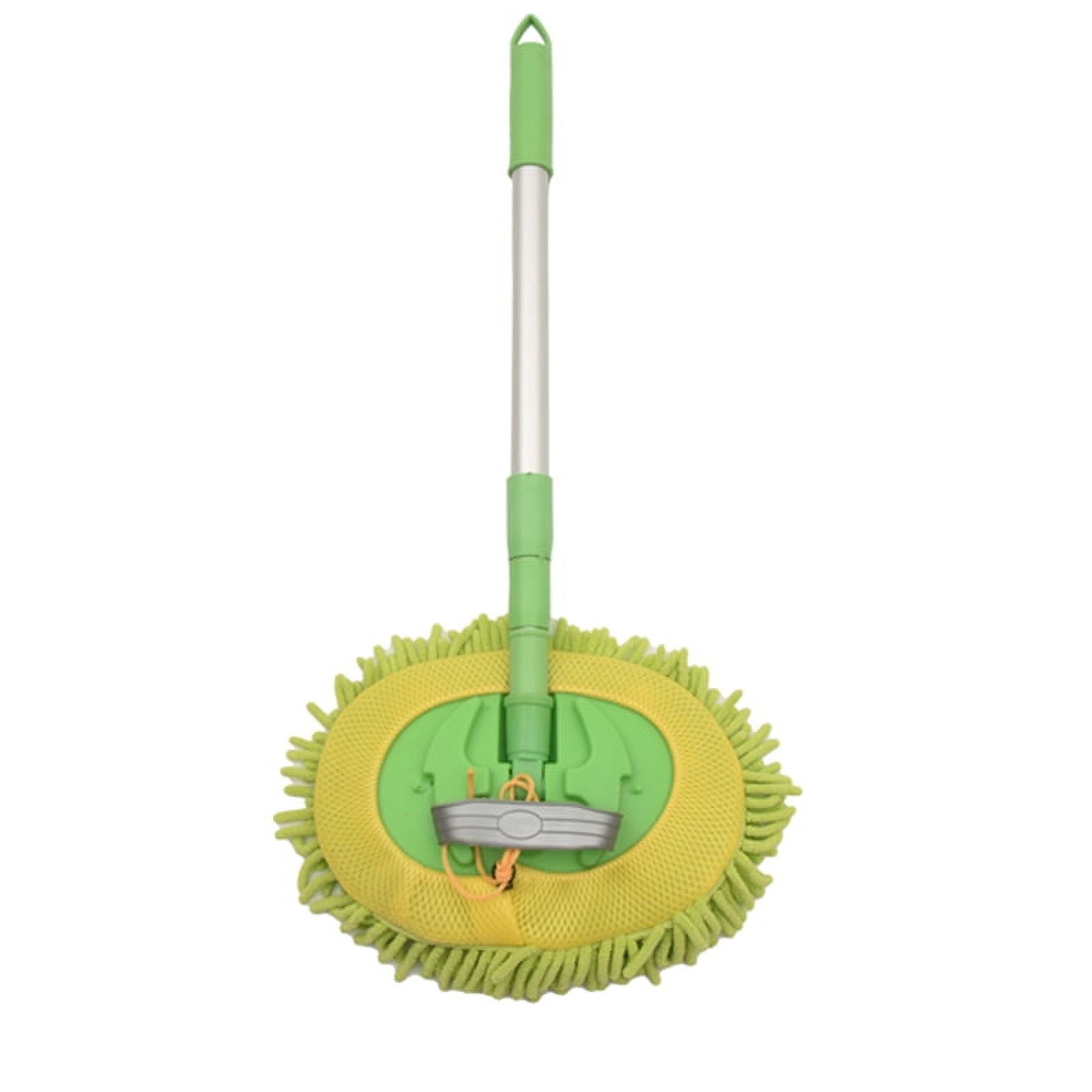 Car Wash Brush Cleaning Mop Detachable Broom Adjustable Long Handle Rotatable Brush Car Chenille + stainless steel 1550