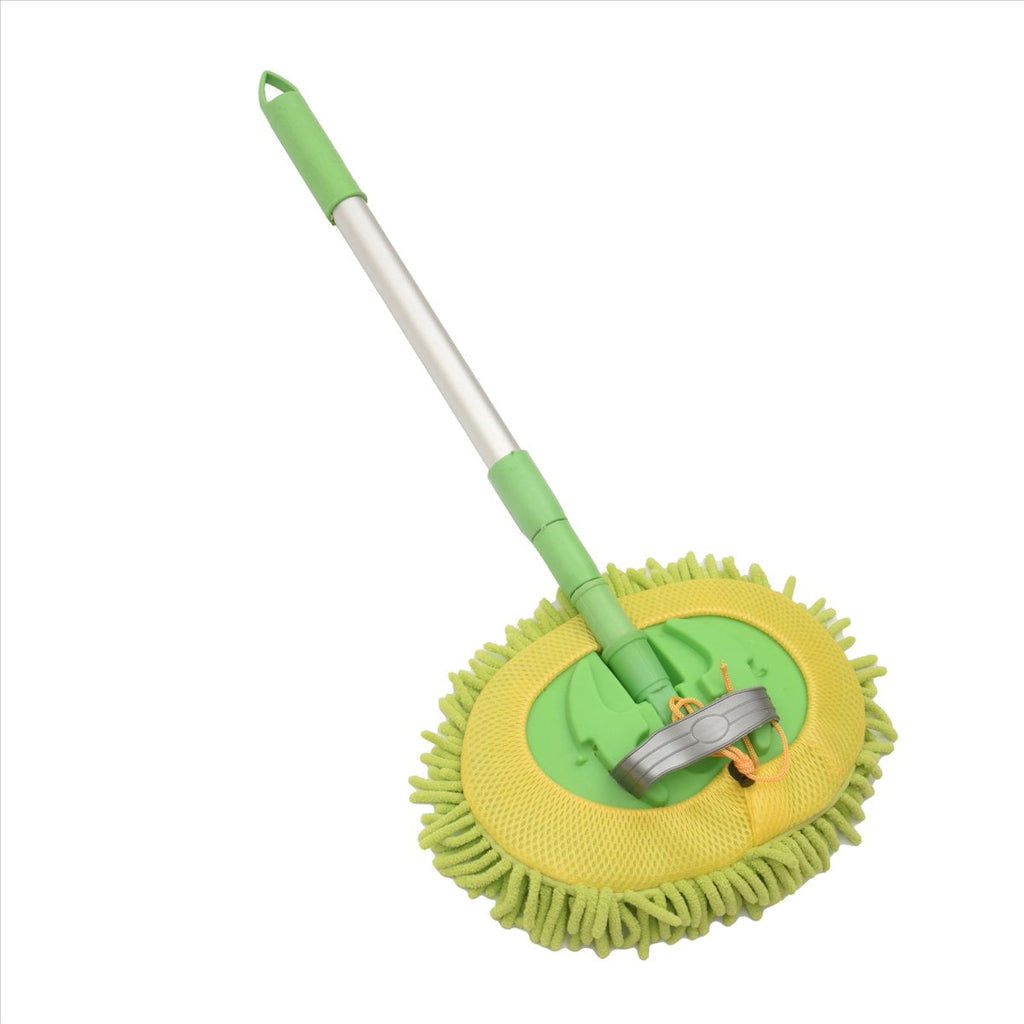 Car Wash Brush Cleaning Mop Detachable Broom Adjustable Long Handle Rotatable Brush Car Chenille + stainless steel 1550