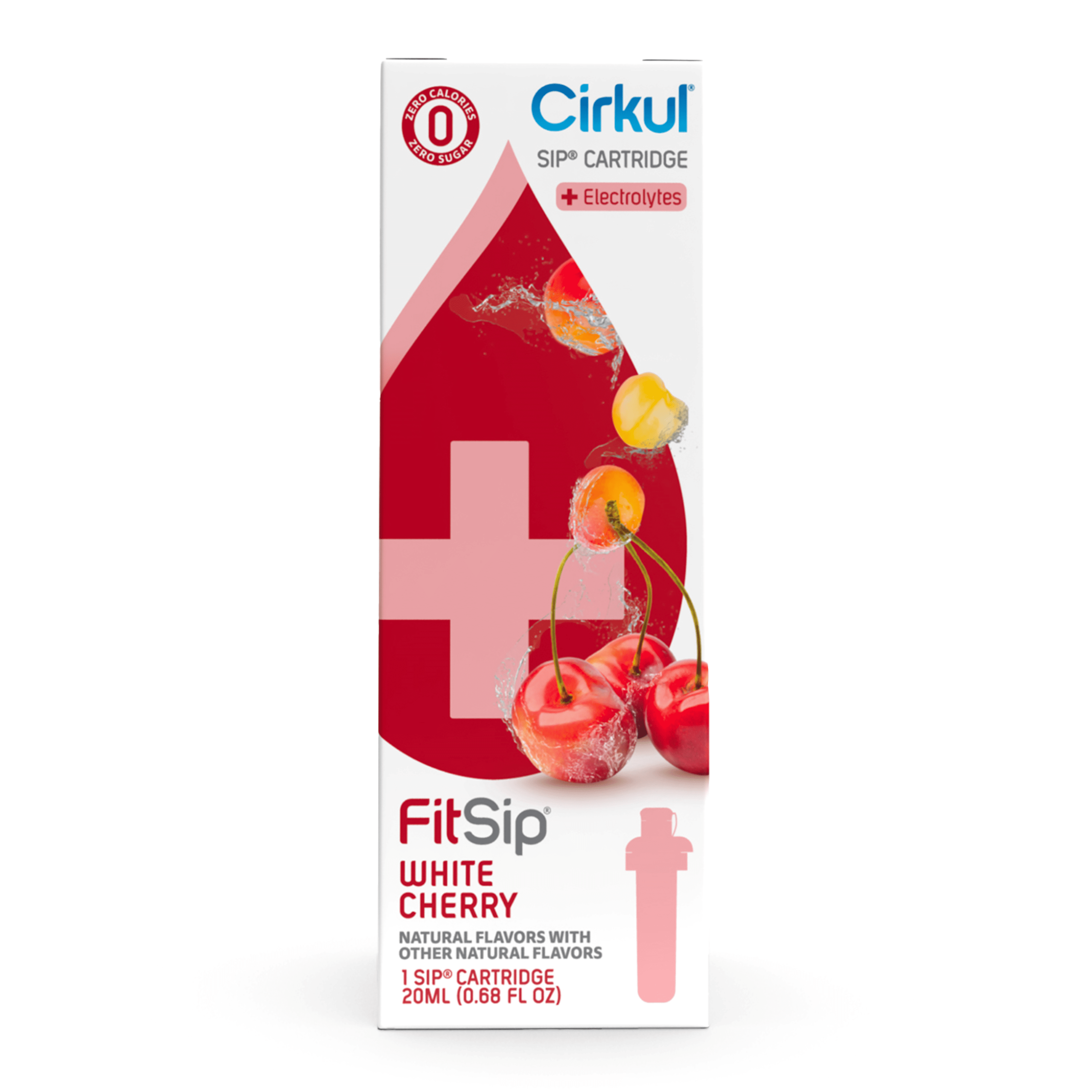 (2 pack)   White Cherry Flavor Cartridge, Drink Mix, 1-Pack