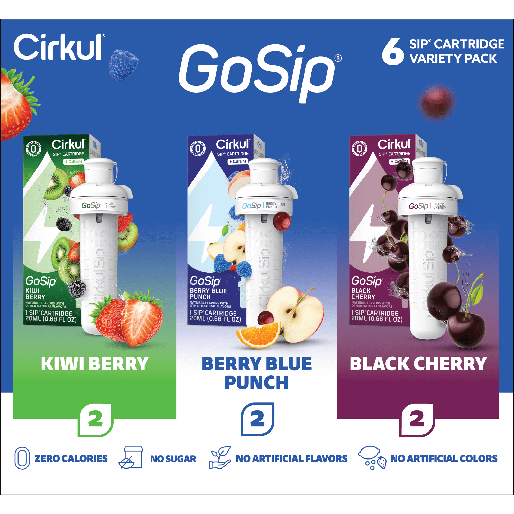 Blue Raspberry Flavor Cartridge, Drink Mix, 1-Pack
