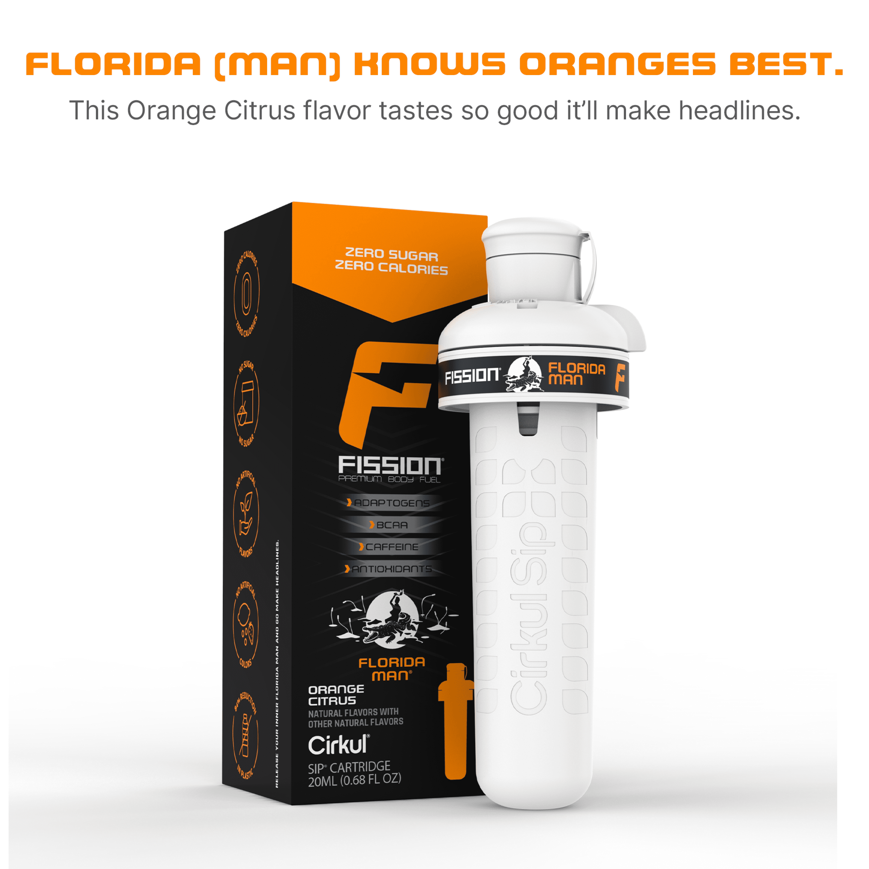 Florida Man Orange Citrus Flavor Cartridge, Drink Mix, 1-Pack