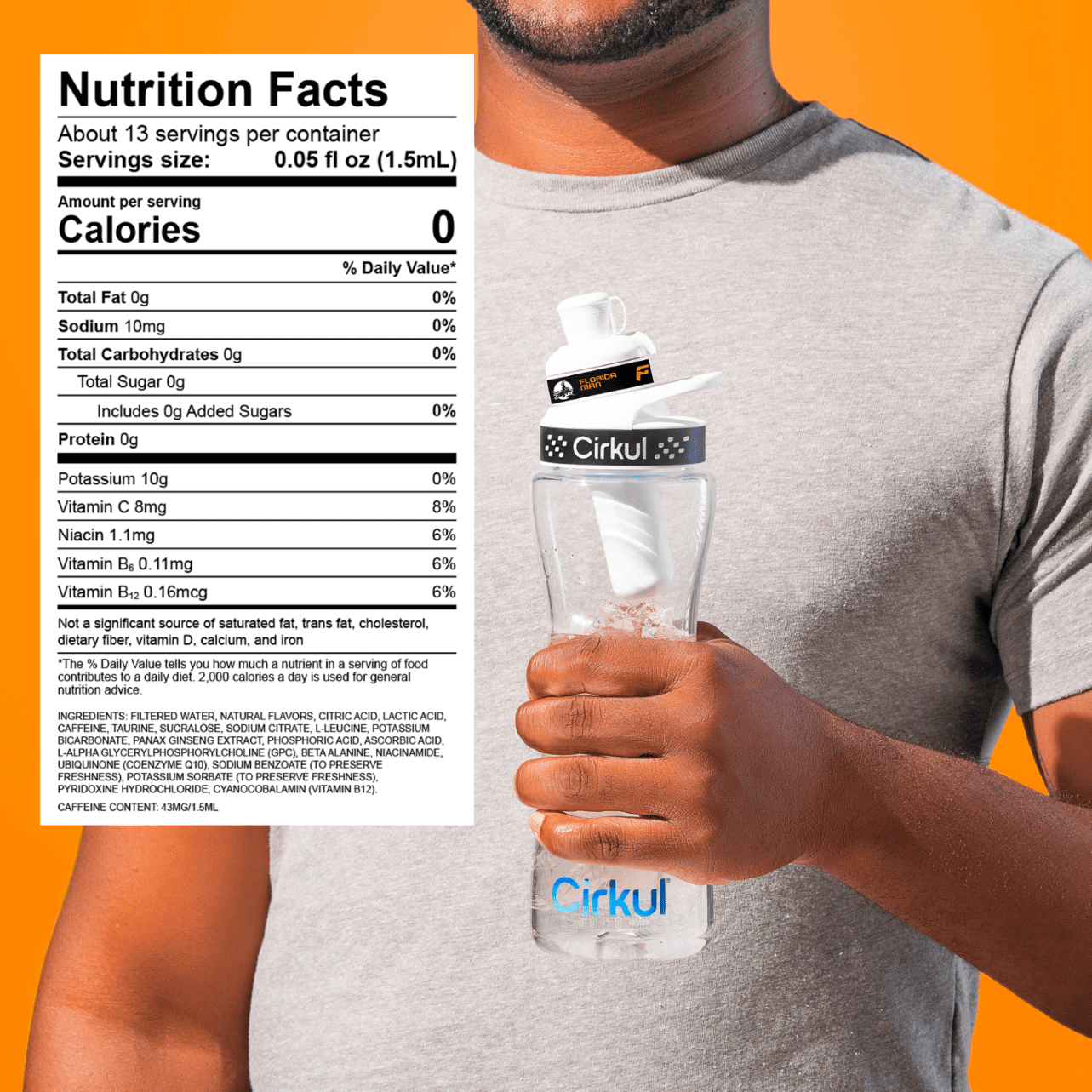 Florida Man Orange Citrus Flavor Cartridge, Drink Mix, 1-Pack