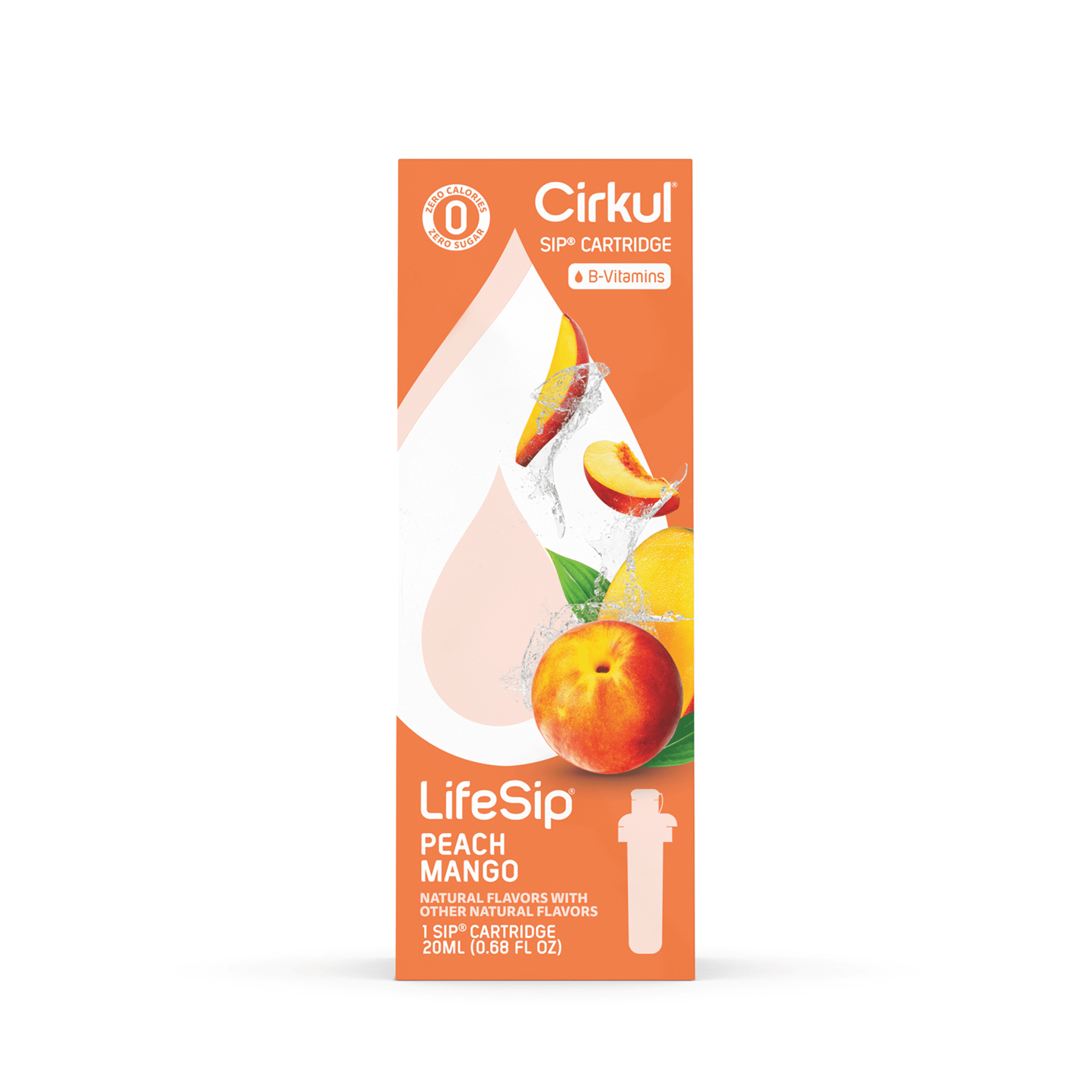 (2 pack)   Peach Mango Flavor Cartridge, Drink Mix, 1-Pack