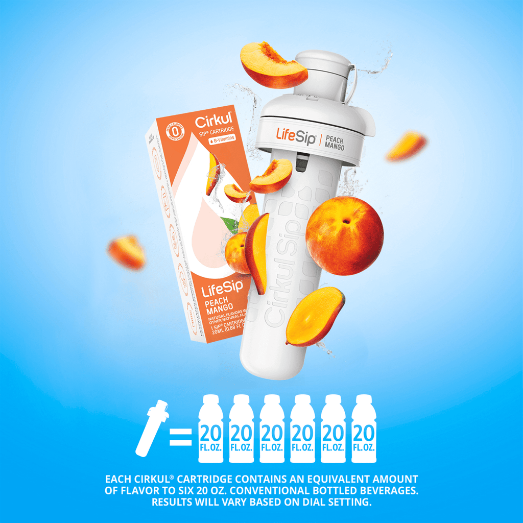 (2 pack)   Peach Mango Flavor Cartridge, Drink Mix, 1-Pack