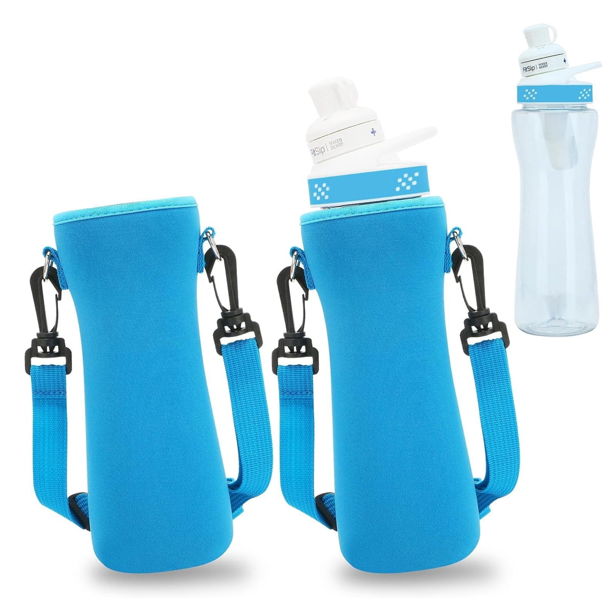 32oz Sleeve Compatible with Water Bottle, Water Bottle Plastic &amp; Stainless Steel Bottle,  Water Bottle Cover for Retaining Temperature（2Pcs）-