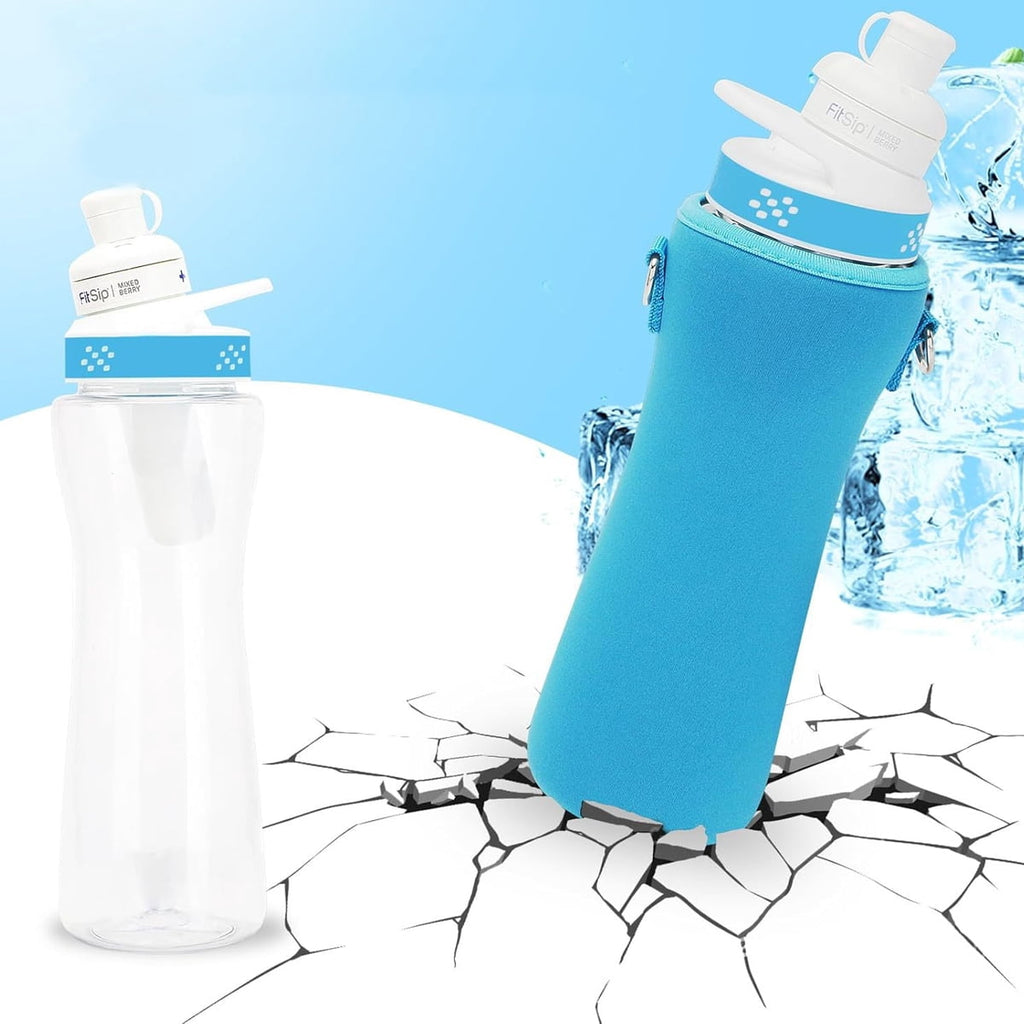 32oz Sleeve Compatible with Water Bottle, Water Bottle Plastic &amp; Stainless Steel Bottle,  Water Bottle Cover for Retaining Temperature（2Pcs）-