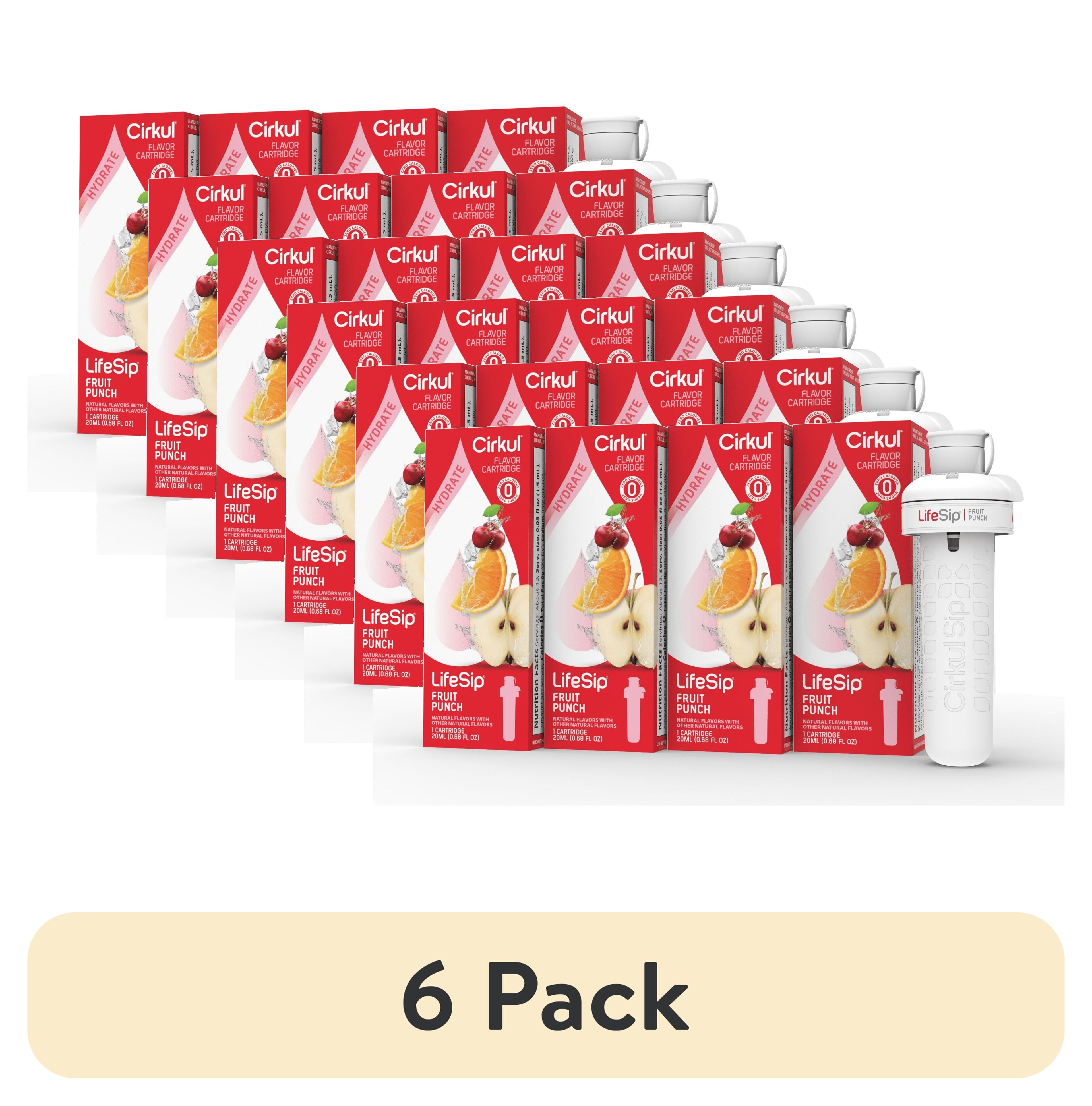 (6 pack)   Fruit Punch Flavor Cartridge, Drink Mix, 4-pack