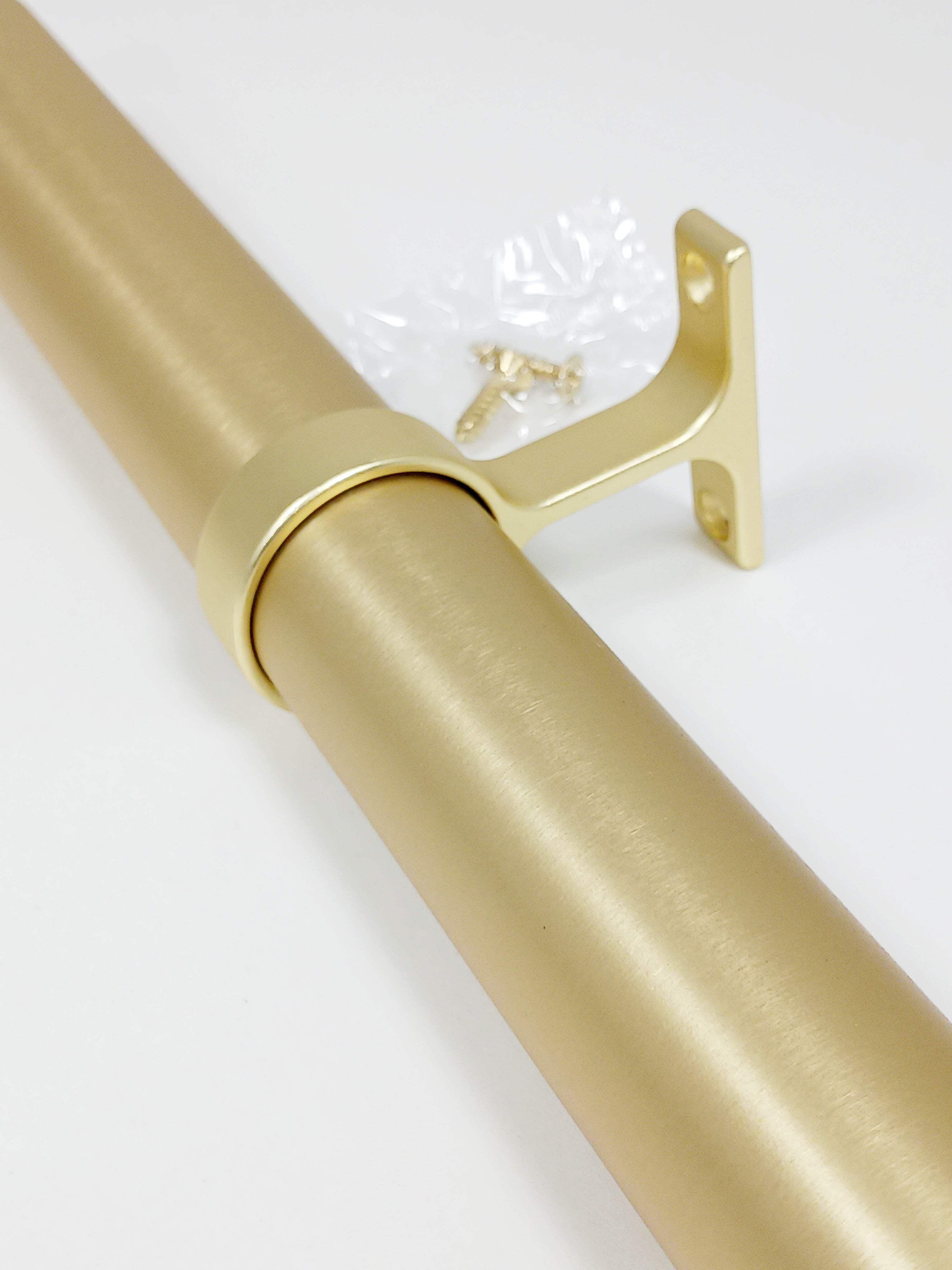 1 5/16 Inch Diameter Round Wardrobe Closet Rod Suspended Center Support