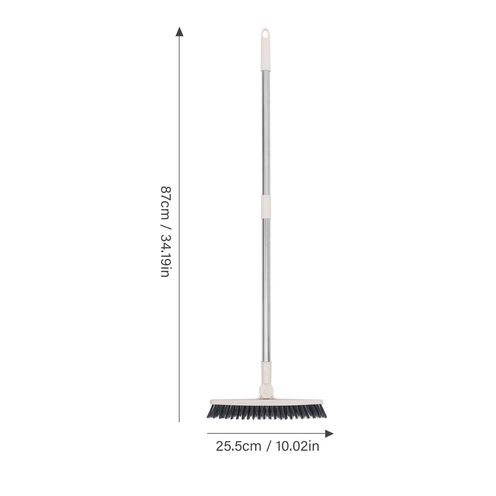 Grout Swivel Floor Brush Sliding Doors Floor Scrub Brush 87x25.5CM White