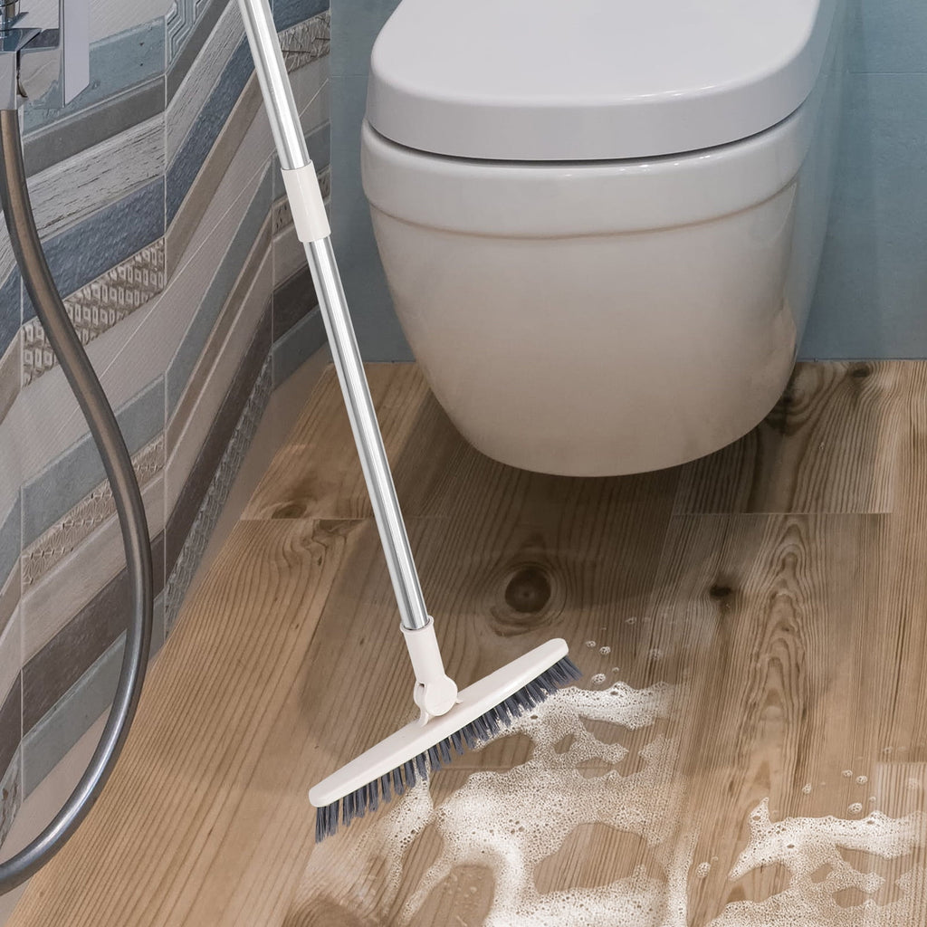 Grout Swivel Floor Brush Sliding Doors Floor Scrub Brush 87x25.5CM White