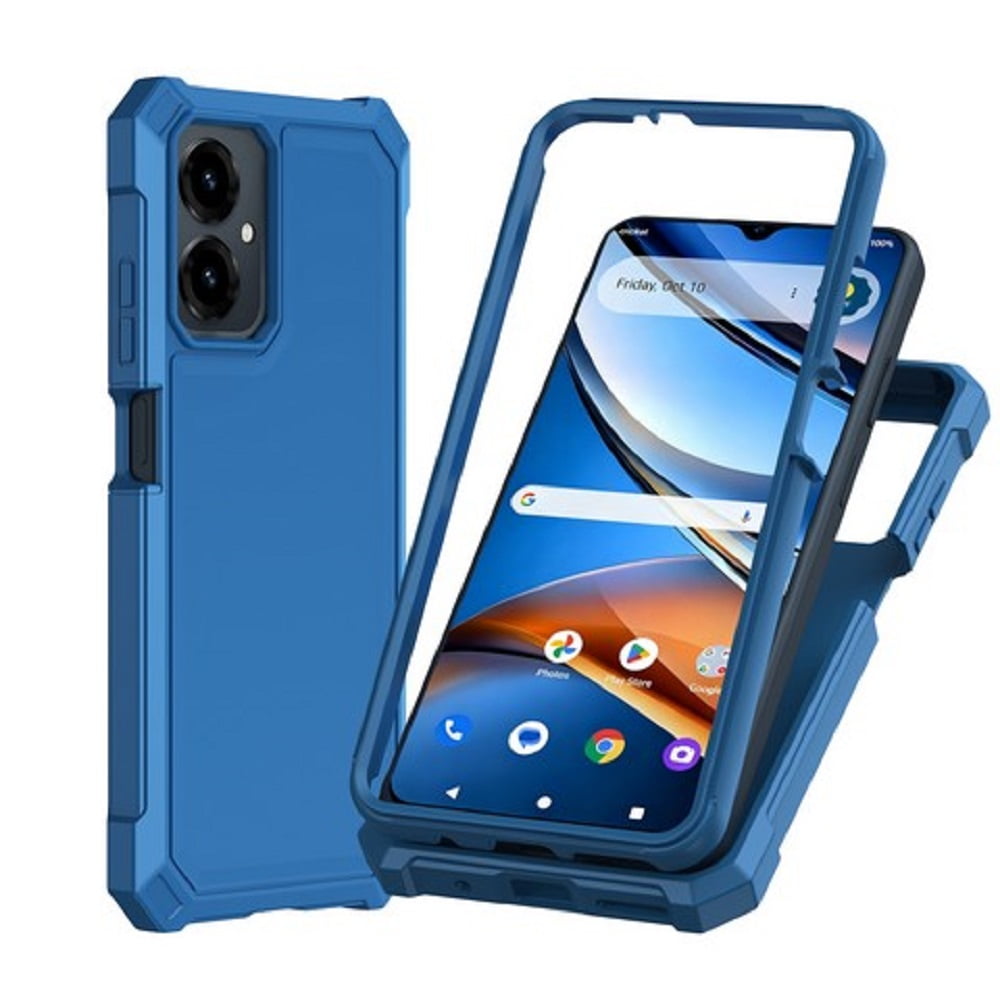 Compatible Phone Case for AT&amp;T Propel 3 5G / Cricket Icon (2026), Black Full Body TPU Cover Case + Tempered Glass