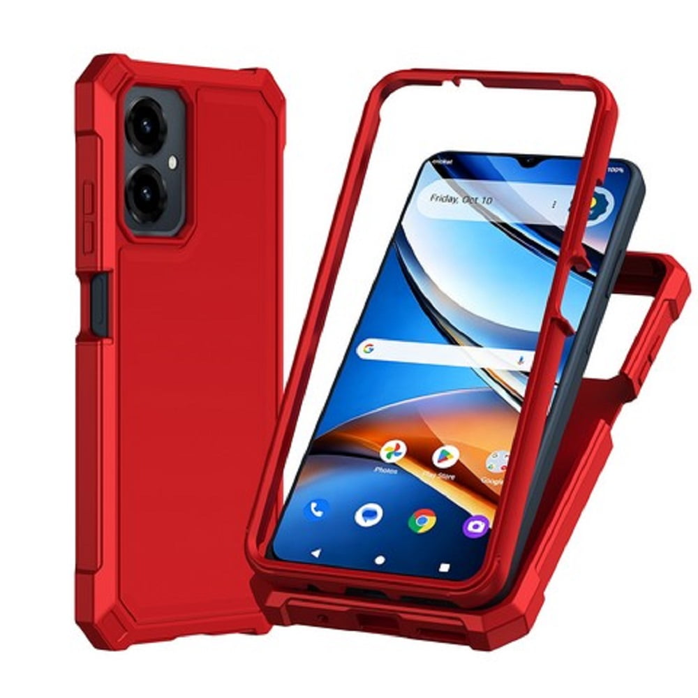 Compatible Phone Case for AT&amp;T Propel 3 5G / Cricket Icon (2026), Black Full Body TPU Cover Case + Tempered Glass