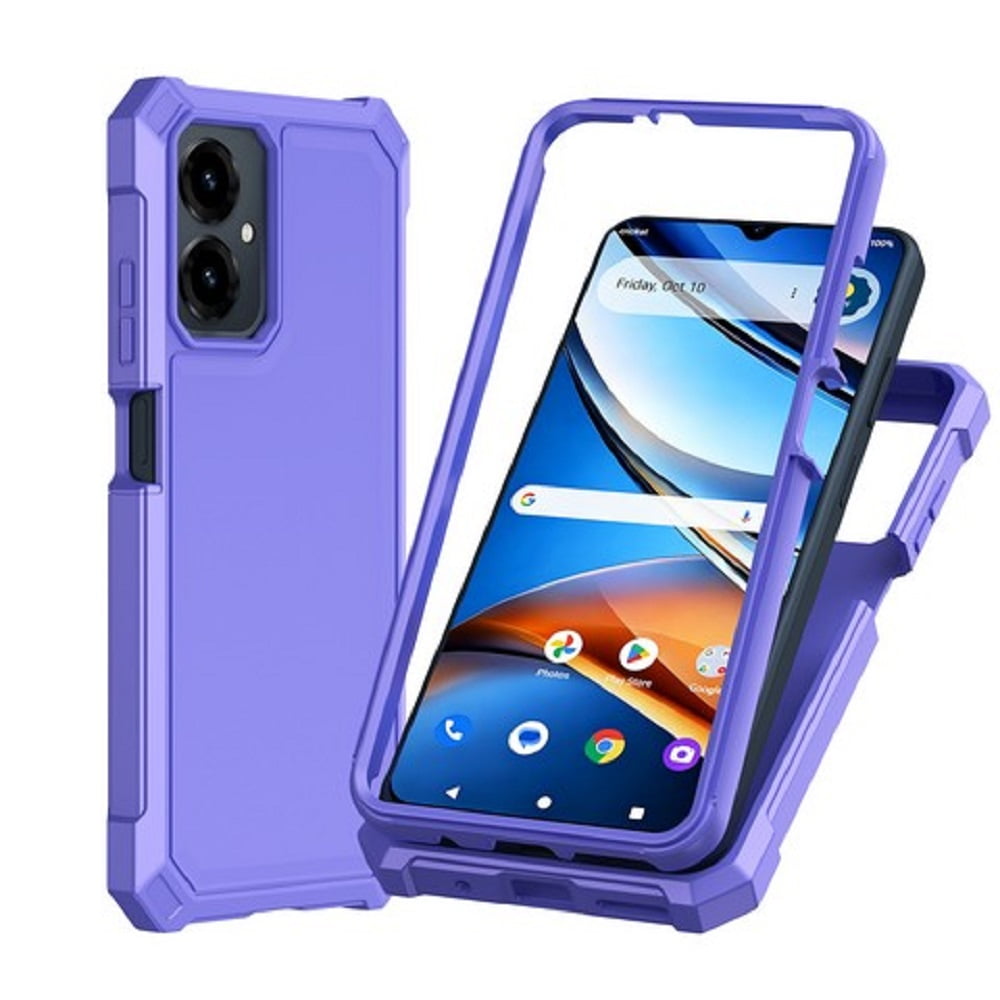 Compatible Phone Case for AT&amp;T Propel 3 5G / Cricket Icon (2026), Black Full Body TPU Cover Case + Tempered Glass