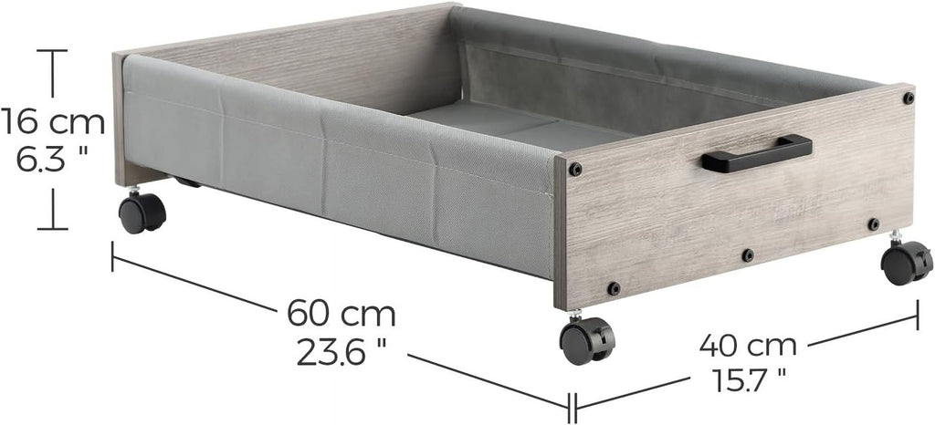 Under Bed Storage, Under Bed Storage with Wheels, Underbed Drawers on Wheels, Wooden Underbed Storage
