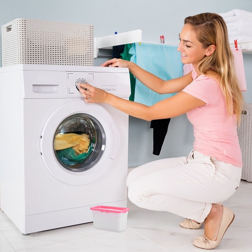 Pink Laundry Pod Storage Container With Lid For Laundry Room Organization Laundry Powder Container Laundry Room Organization