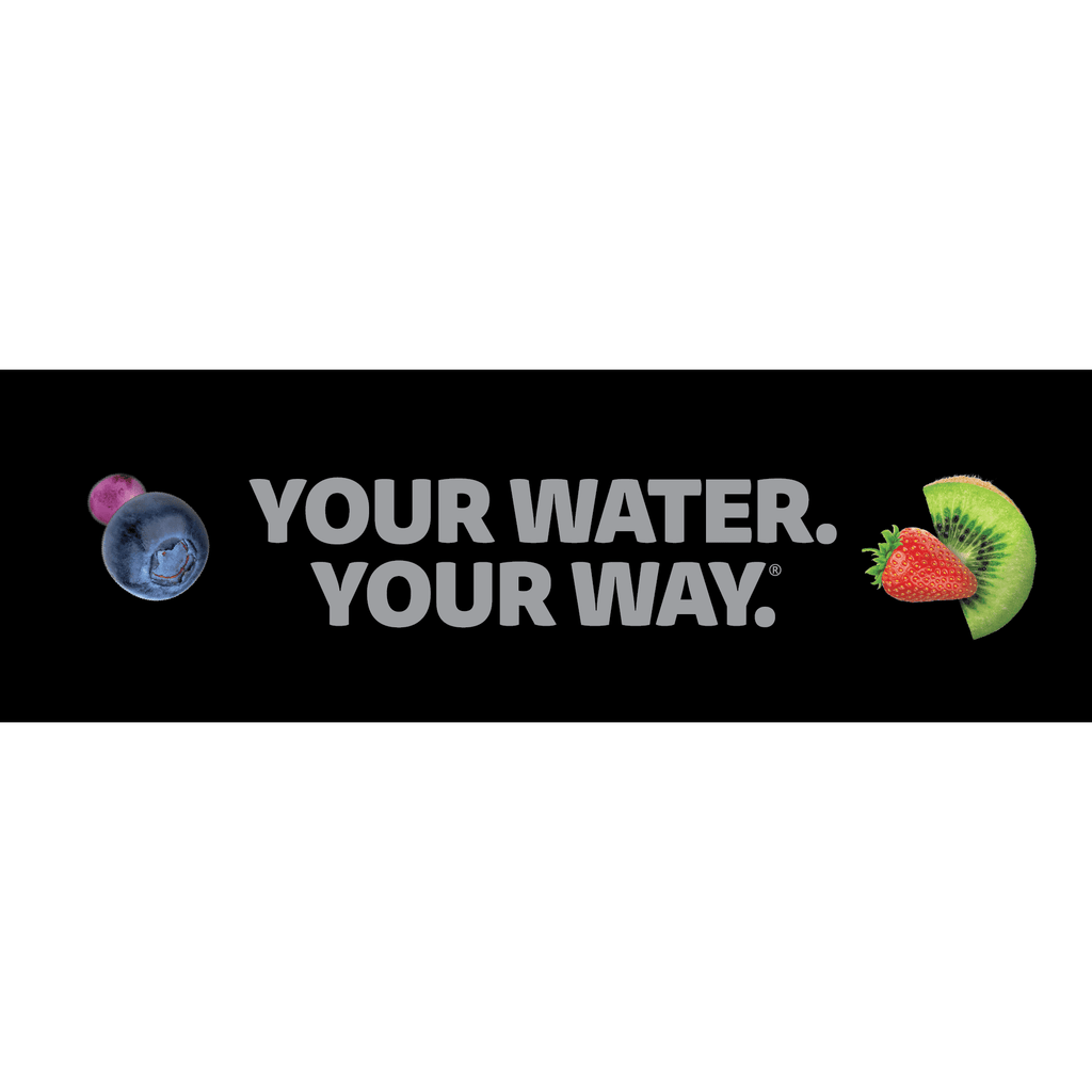 32oz Matte Black Stainless Steel Starter Kit with Matte Black  Lid 2.0 and 2 Flavor Cartridges (Blueberry Grape &amp; Kiwi Berry)