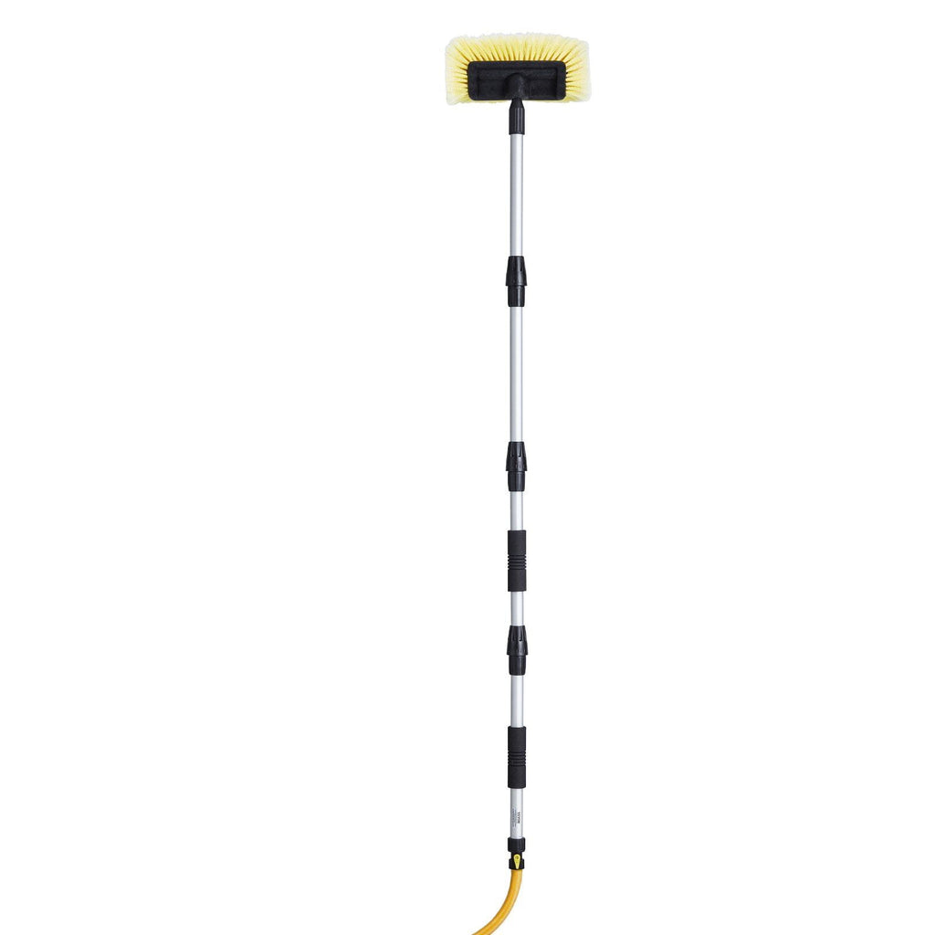 66.7-Inch Car Wash Brush with 12-Inch Soft PVC Bristle Head | Long Handle Car Cleaning Tool for Vehicles, SUVs, Trucks &amp; RVs | Scratch-Free Safe Scrubbing