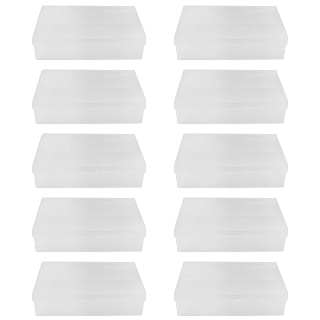 10Pcs Box Trading Card Case Clear Plastic Storage Box