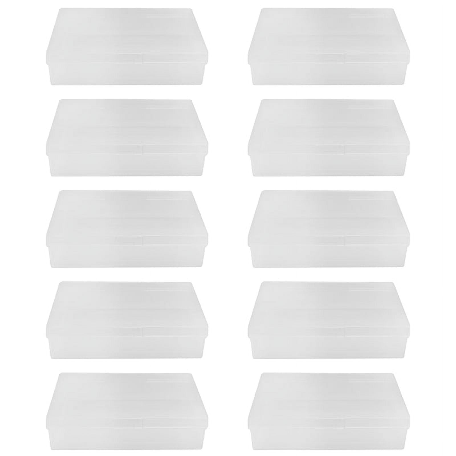 10Pcs Box Trading Card Case Clear Plastic Storage Box
