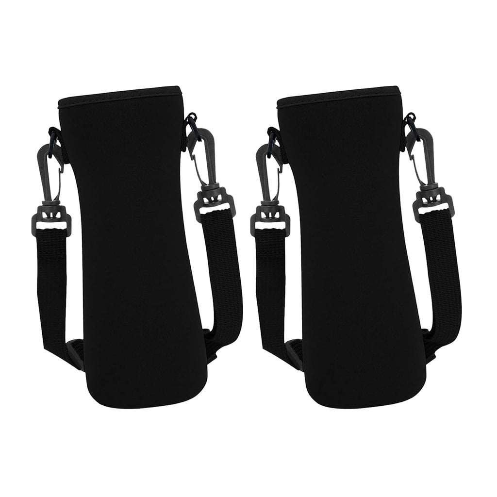 Sioweci 2Pcs Thermal Water Bottle Cover for   Sleeve Stylish Designs Flavored Insulation Water Bottle Protector Black 2pcs